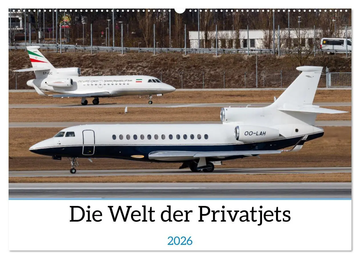 Cover: 9783457324868 | Die Welt der Privatjets (Wandkalender 2026 DIN A2 quer), CALVENDO...
